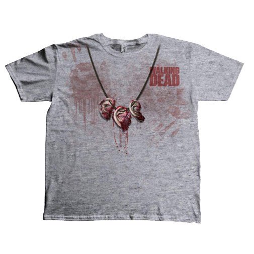 Tričko Walking Dead s potiskem Dixon Ear Necklace