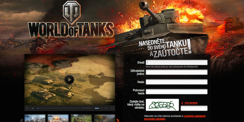 Hra World of Tanks Online